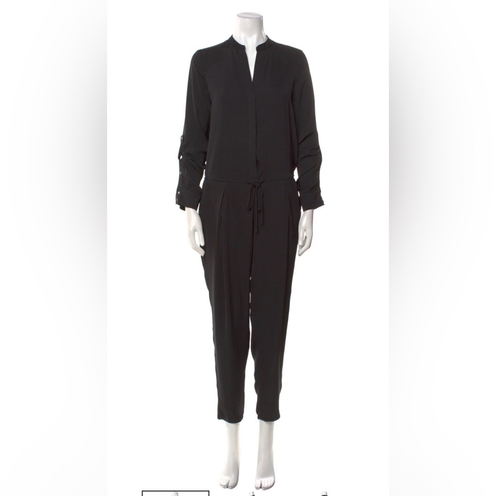 Vince Black Long Sleeve Jumpsuit